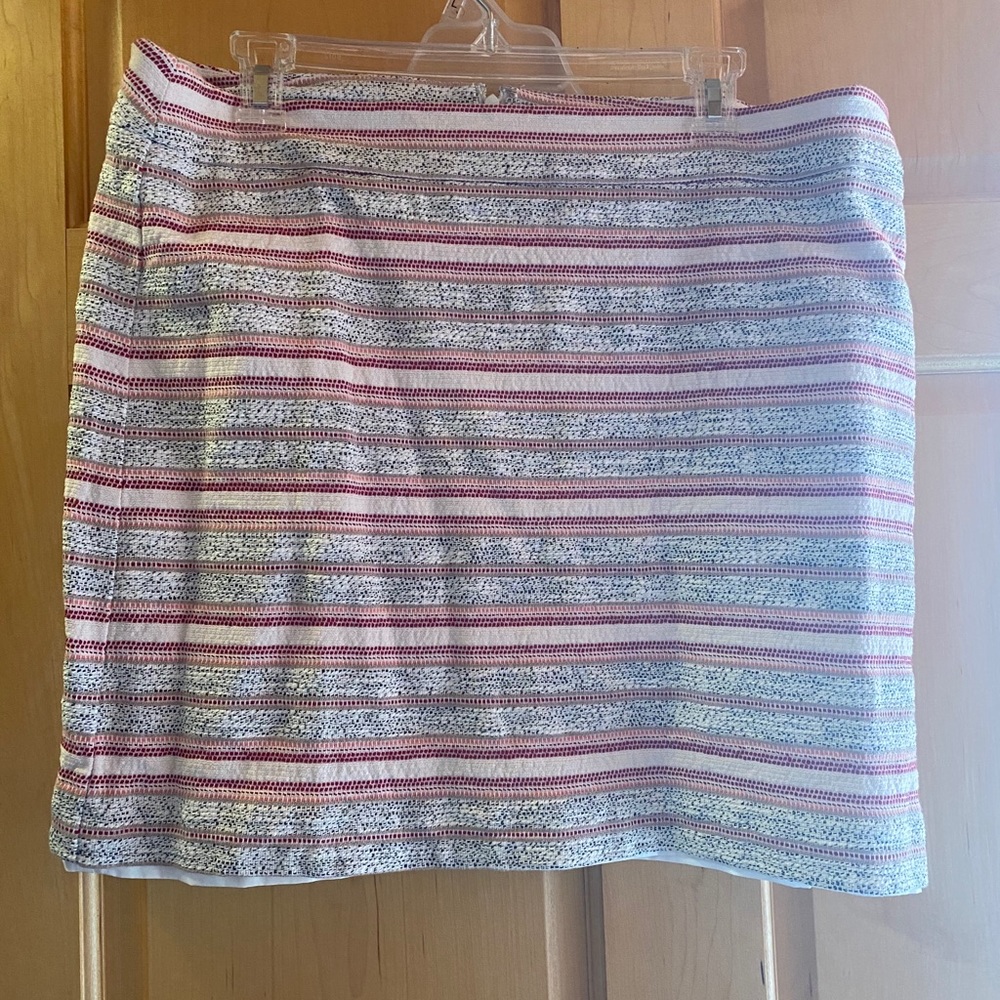 Loft Striped pink skirt